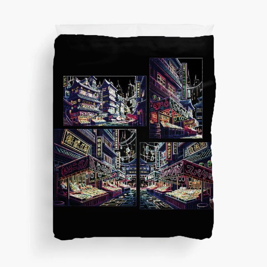 Where Tradition Meets Neons Twilight Duvet Covers