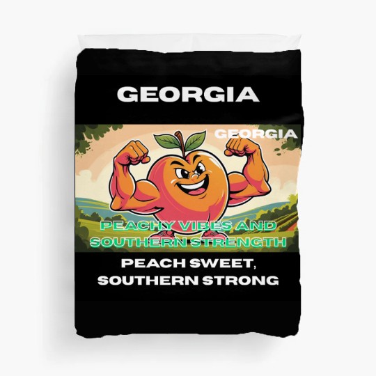 Georgia Peach State Art Duvet Covers