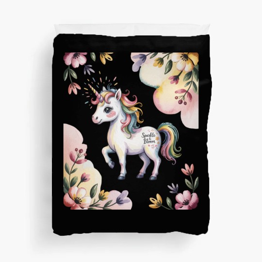 Believe in Magic – Cute Rainbow Unicorn Fantasy Duvet Covers