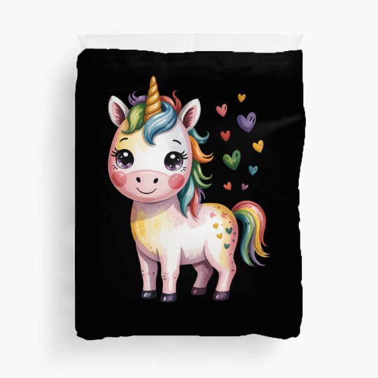 Believe in Magic – Cute Rainbow Unicorn Fantasy Duvet Covers