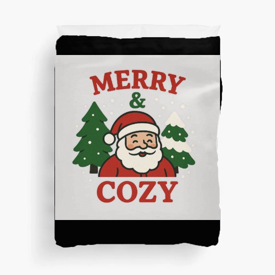 Christmas Graphic Festive Merry Cozy Duvet Covers