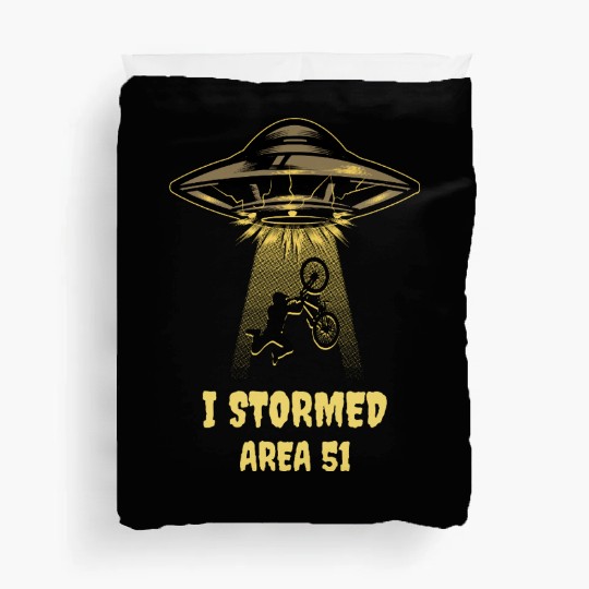I Stormed Area 51 – Funny UFO Duvet Covers