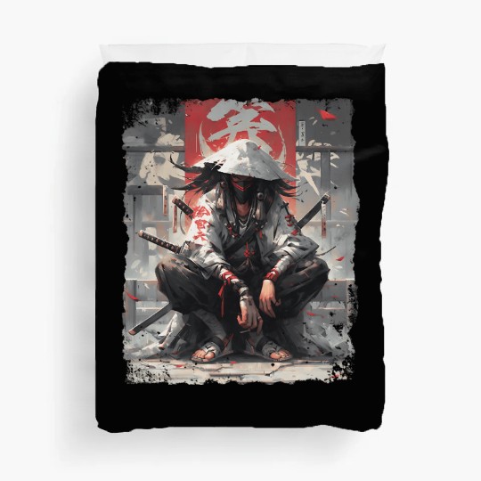 Samurai Sword Katana Ninja Japan Manga Anime Duvet Covers