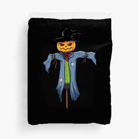 spooky scarecrow Duvet Covers