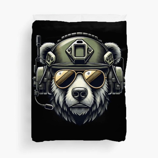 Bear Military Design Duvet Covers