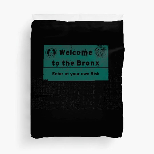 Bronx Welcome Sign Artistic Print Duvet Covers