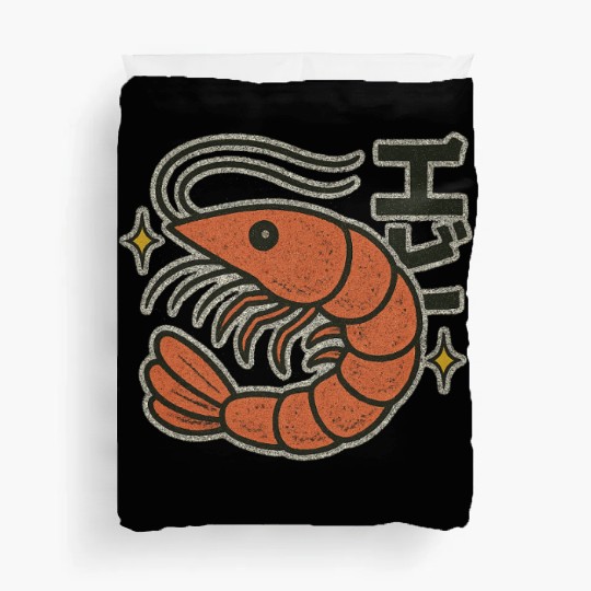 Kawaii Shrimp Japanese Duvet Covers