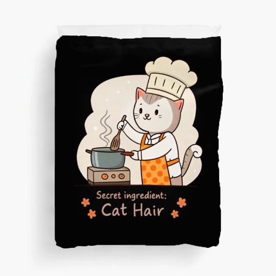 Gourmet Cat Hair Cuisine Duvet Covers