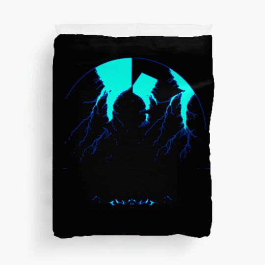 Royal Blue Lightning shadow Duvet Covers