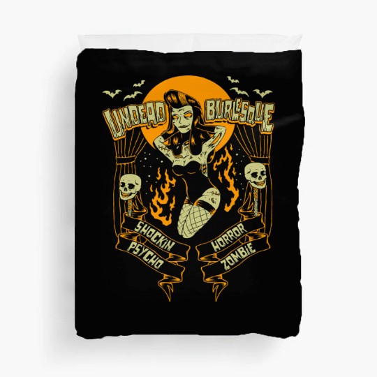 Undead Burlesque Zombie Pin-Up Duvet Covers