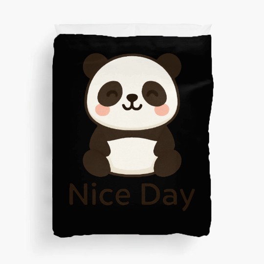 Cute Panda - Nice Day Duvet Covers