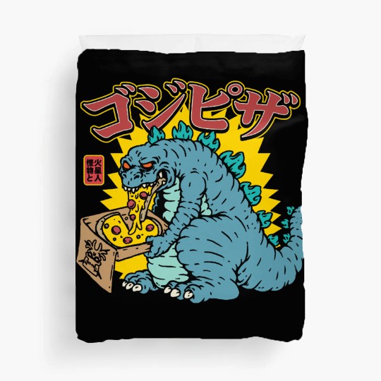 Kaiju Pizza Cravings Duvet Covers