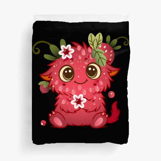 Cute Monster in Raspberry Design Duvet Covers
