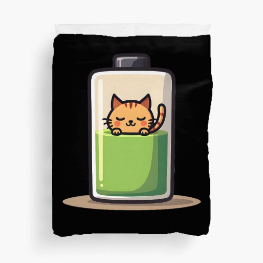 Cat Nap Battery Duvet Covers