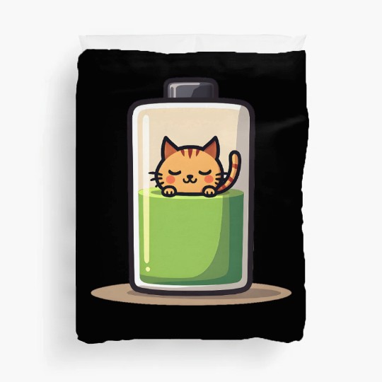 Cat Nap Battery Duvet Covers