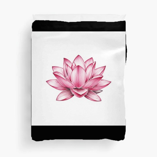 Elegant Pink Lotus Floral Duvet Covers