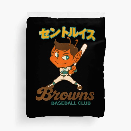 Vintage St Louis Browns Baseball Japan Version Duvet Covers