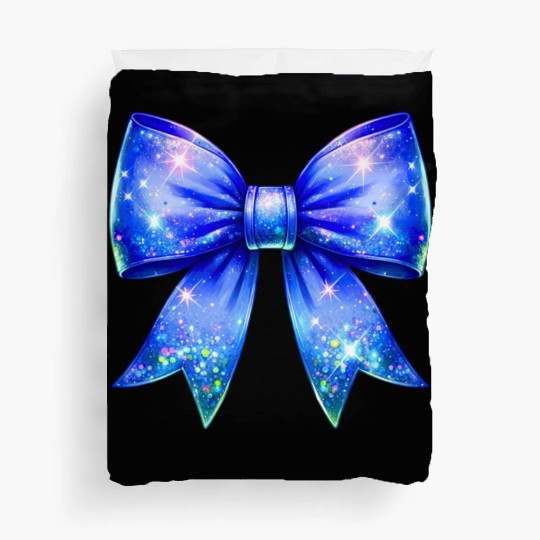 Galaxy Sparkle Bow Duvet Covers