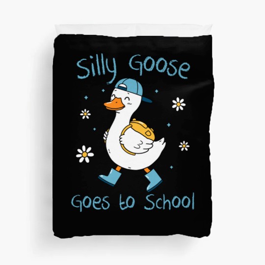 Silly Goose Back to School Funny Duvet Covers