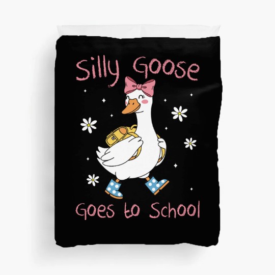 Silly Goose Back to School Funny Duvet Covers