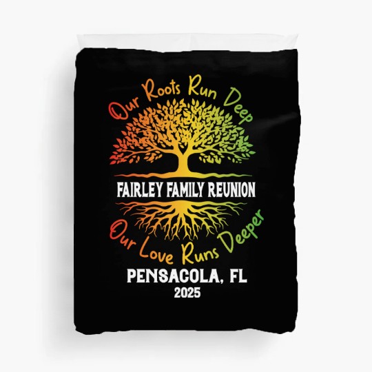 Family Reunion Roots Tree Design Duvet Covers
