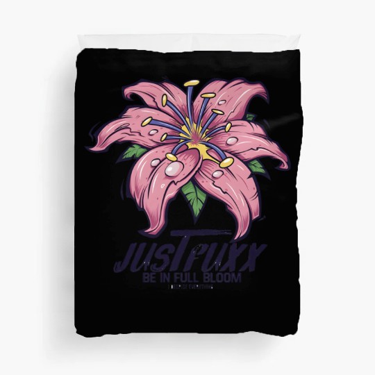Dark Bloom Lily – JustRuxx Graphic Design Duvet Covers