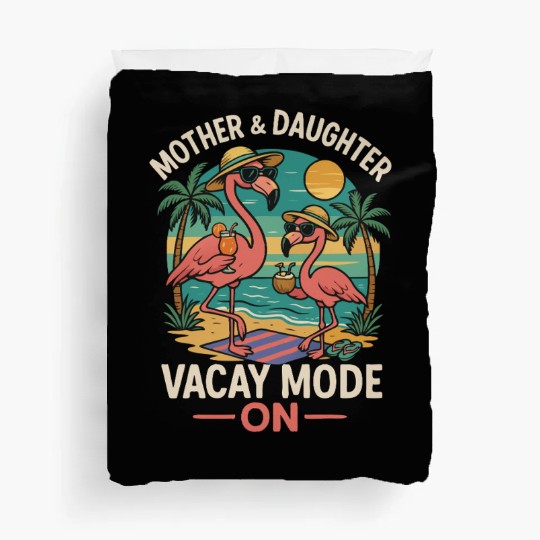 Mother and Daughter Vacation Mode Design Duvet Covers