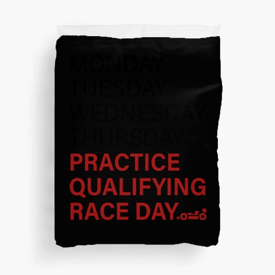 monday tuesday wednesday thursday practice qual Duvet Covers