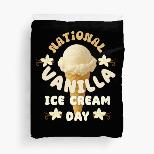 National Vanilla Ice CreaM Day Design Duvet Covers