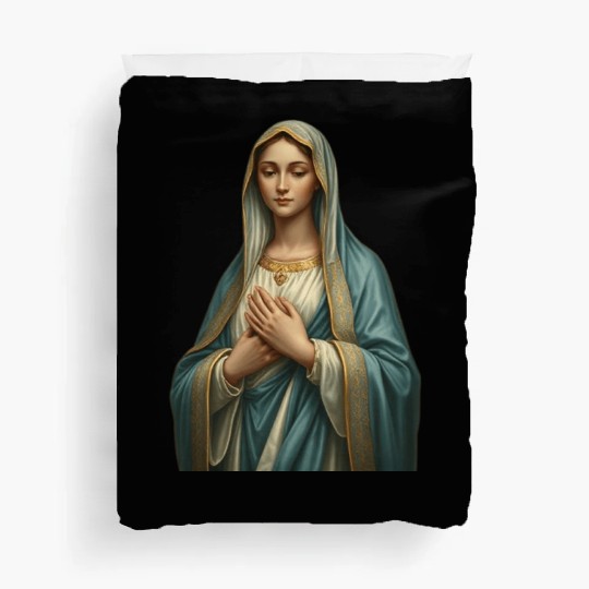 Madonna and Child Divine Embrace Duvet Covers