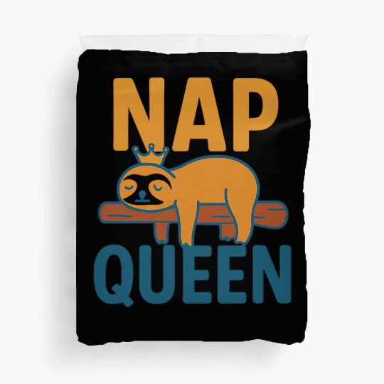 Sleepy Sloth Crown Duvet Covers Design