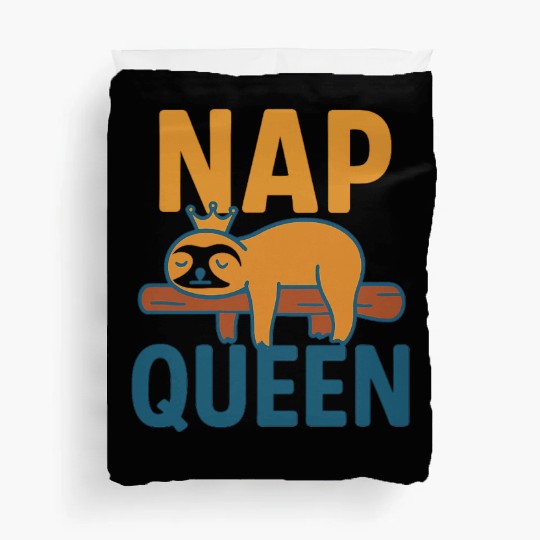 Sleepy Sloth Crown Duvet Covers Design