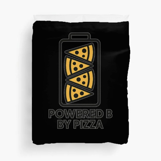 Powered by Pizza – Funny Duvet Covers for Pizza Lovers