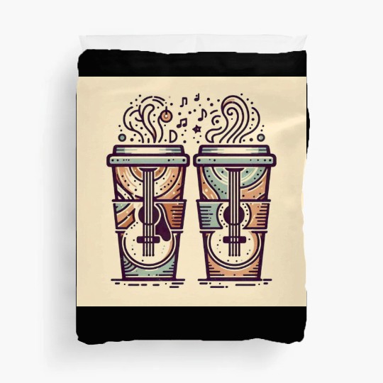 "SUN & US" Matching Duvet Covers - Where Coffee Meets