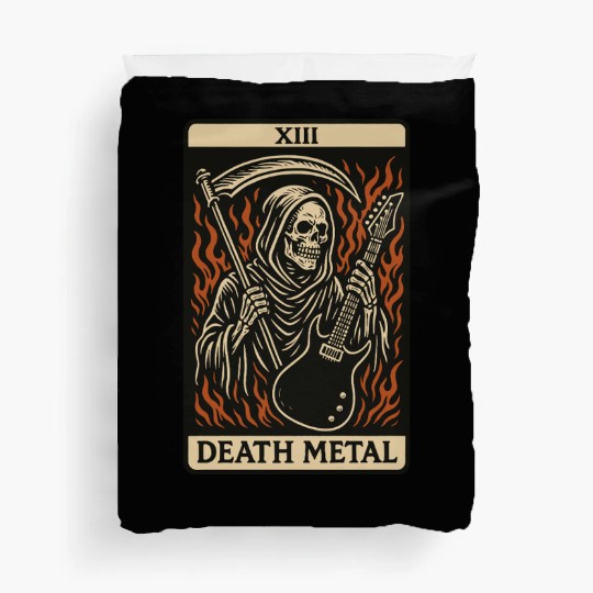 Death Metal (Card XIII) Duvet Covers