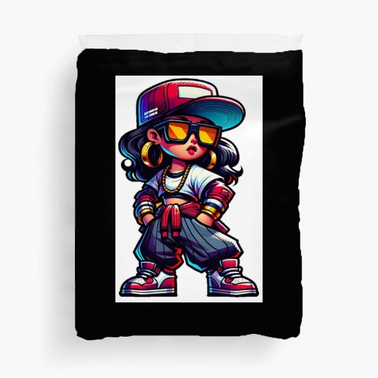 Street Dance Rap Girl Duvet Covers