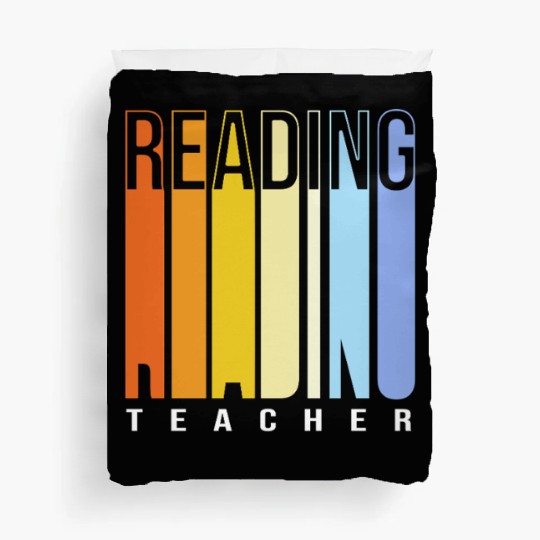 Back To School Reading Teacher Duvet Covers