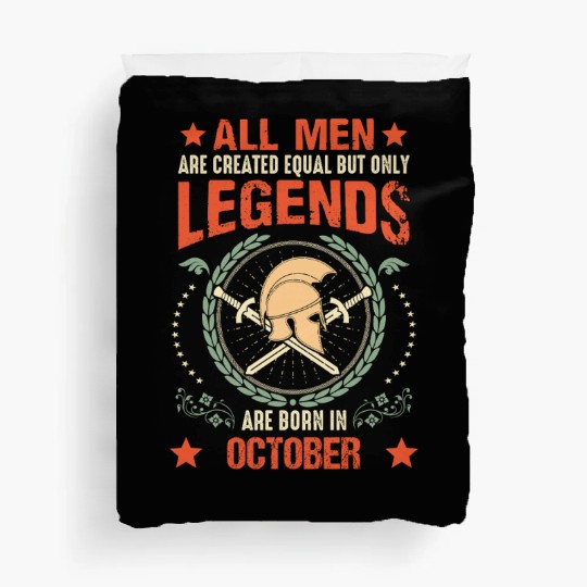 Sparta Legend Born in October Duvet Covers