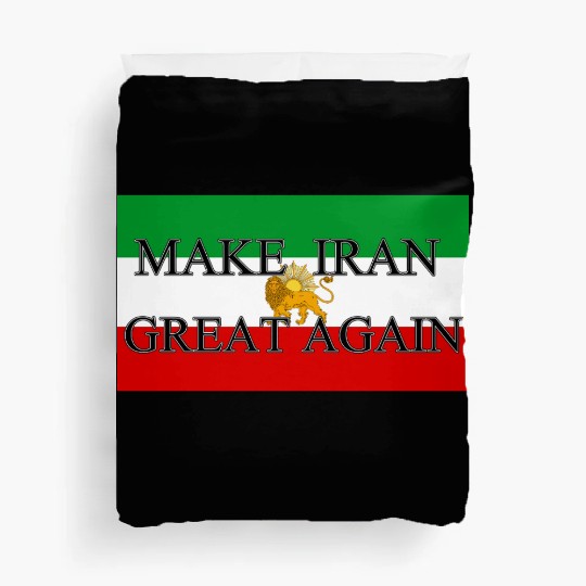 Make IRAN Great Again with Iranian Flag Duvet Covers