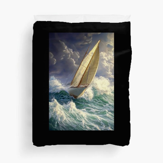 Storm Sail Through Painted Seas Duvet Covers