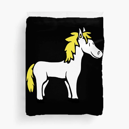 Horse Sweet Pony Foal Horse Girl Cute Comic Fun Duvet Covers