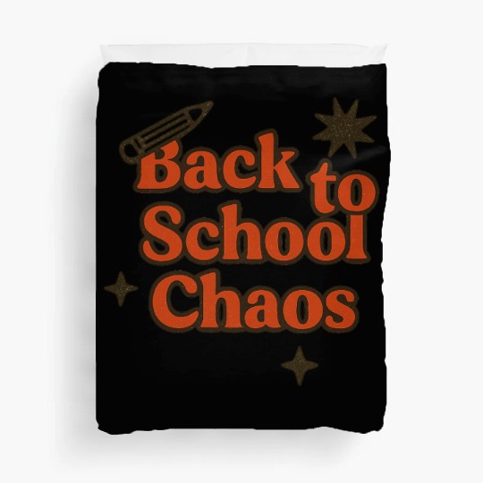 Back to School Chaos Graphic Design Duvet Covers