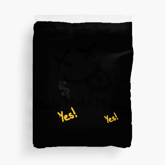 Playful Money Hand Gesture Duvet Covers