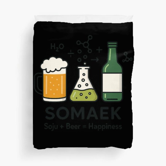 Korean Drinking Culture – Soju & Somaek Vibes Duvet Covers