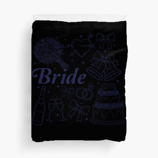 Bride Future Mrs Bow Bridal Wedding Bachelorette Duvet Covers