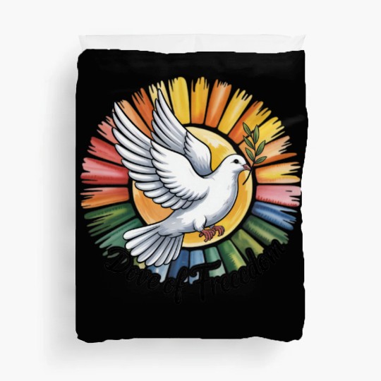 Peaceful Dove with Olive Branch Design Duvet Covers