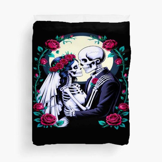 Bride and Groom Eternal Love Romantic Wedding Duvet Covers