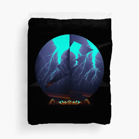 Royal Blue Lightning Duvet Covers