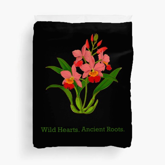 Wild Heart Orchid Botanical Design Duvet Covers