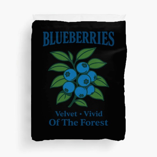 Blueberry the sweet fruit of the wild forest Duvet Covers